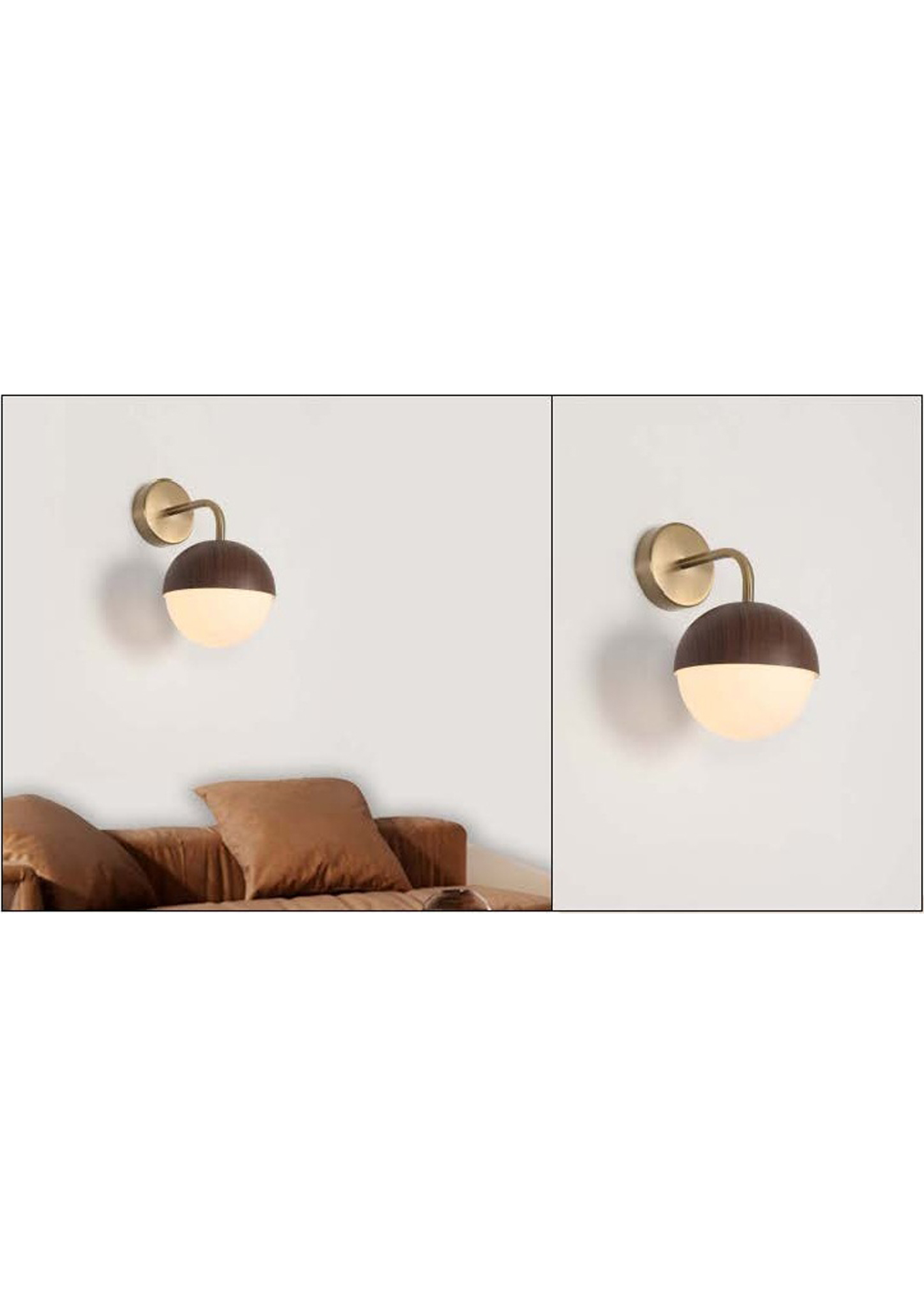Beyond Lights - Wood Globe Sconce- GL